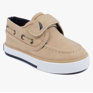 Nautica Toddler Boy's Little River Boat Canvas Shoes Light Sand 6